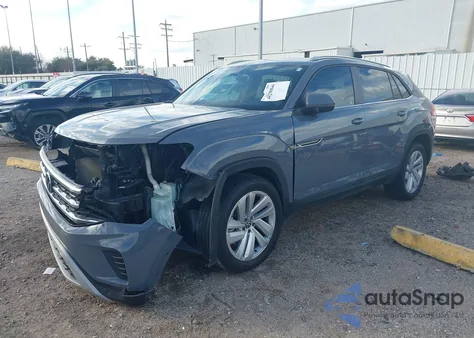2022 Volkswagen Atlas Cross Sport 3.6L V6 Se W/Technology z USA, uszkodzony, nr VIN 1V2JE2CAXNC226380
